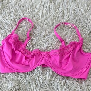 SKIMS FITS EVERYBODY LACE UNLINED SCOOP BRA